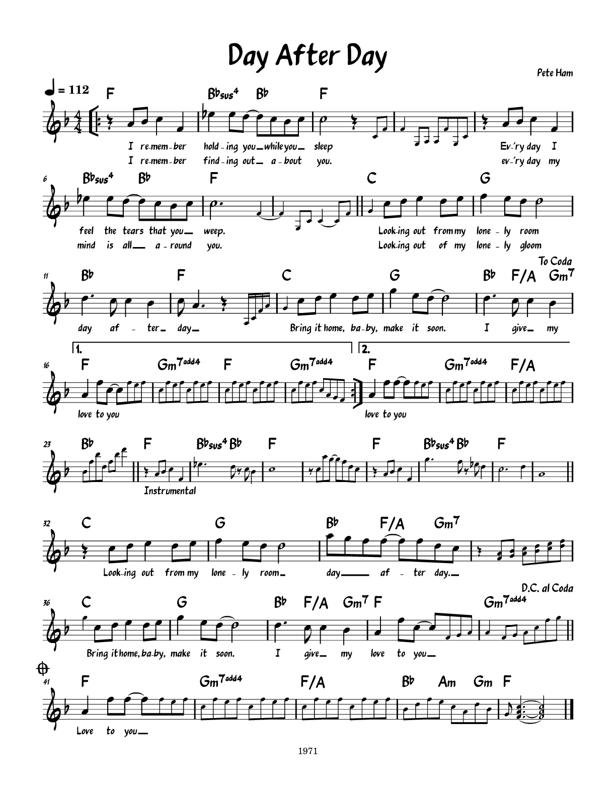 Sheet Music